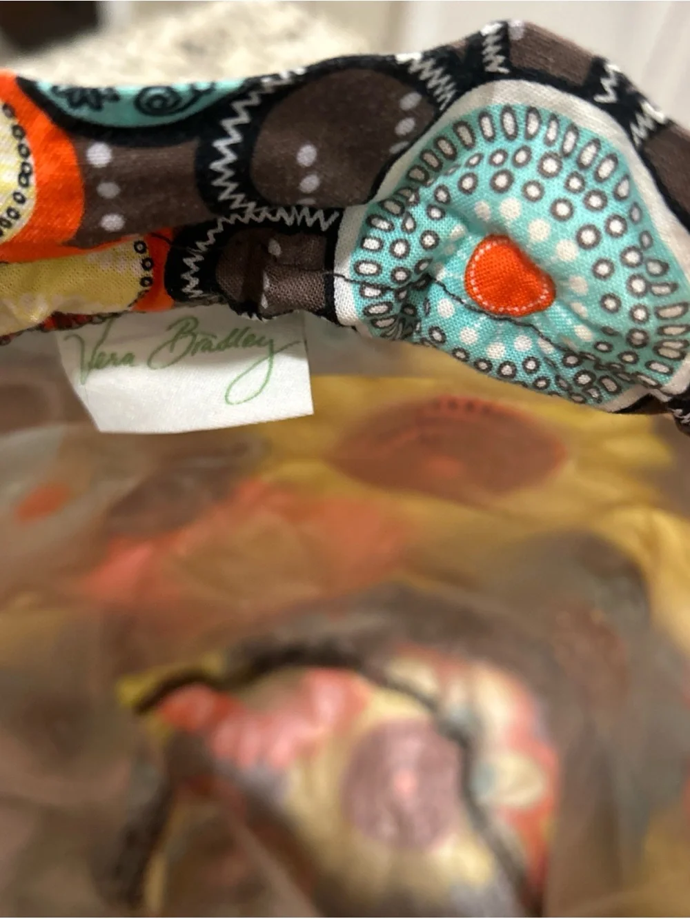 Vera Bradley Wet/Dry Storage Bag Laundry Makeup Flower Shower Drawstring Ditty